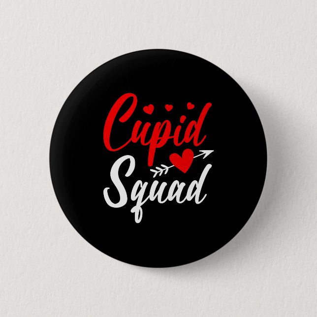 Cud Squad Cute Valentine's Couples New Husband Wif 6 Cm Round Badge (Front)
