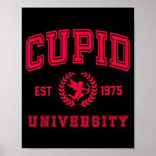 Cud University Cute Cherub Valentines Day Crest  Poster