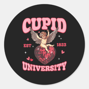 Cud University Vintage 90s Disco Valentine's Day M Classic Round Sticker