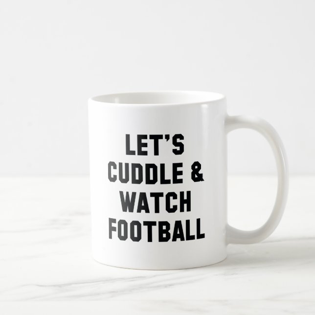 Cuddle And Football Coffee Mug (Right)