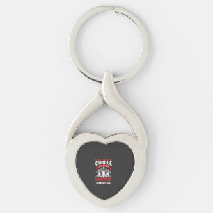 Cuddle and Watch Horror Movies Skeleton Halloween Key Ring
