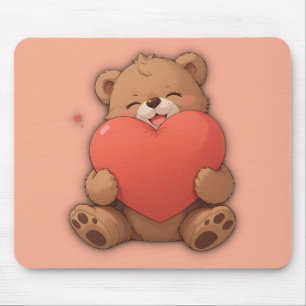 Cuddle bear mouse mat