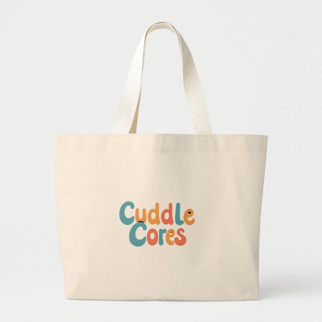 Cuddle cores  large tote bag (Front)