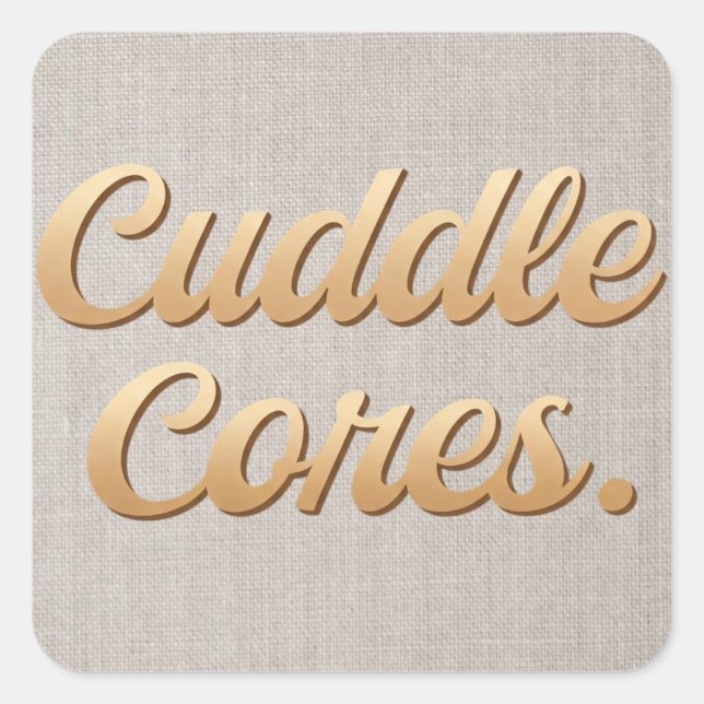 Cuddle Cores  Square Sticker (Front)