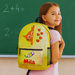 Cuddle Crew School Companion Printed Backpack