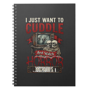 Cuddle Horror Movies Halloween Skulls Retro Tv Mon Notebook