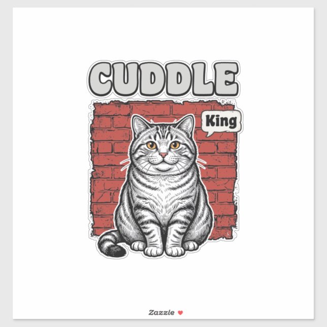 Cuddle King Vintage Cat Shirt Design_1 (Sheet)