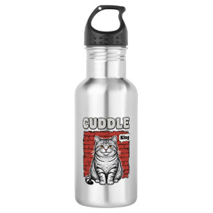 Cuddle King Vintage Cat Shirt Design_1 532 Ml Water Bottle