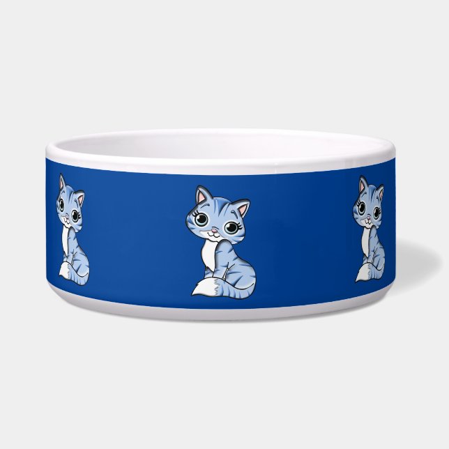 cuddle kitty cat food bowl   (Front)