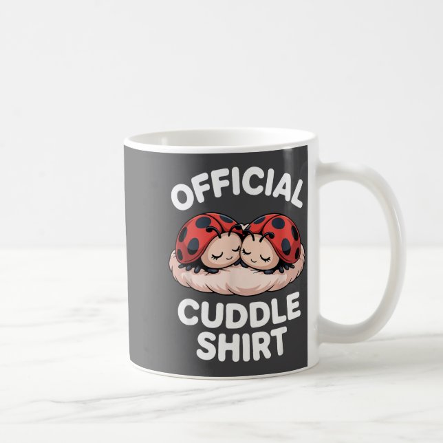 Cuddle Shirt Cute Ladybug Couple Cozy  Coffee Mug (Right)