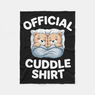 Cuddle Shirt Cute Teddy Bear Sleepwear Fleece Blanket