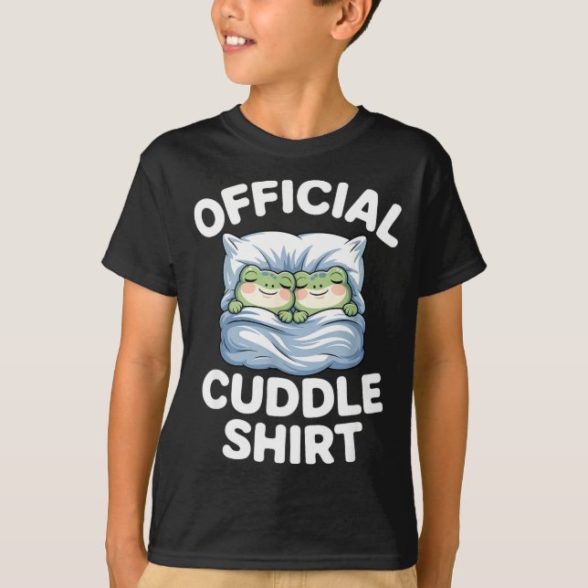 Cuddle Shirt Funny Cute Frogs Cozy  (Front)