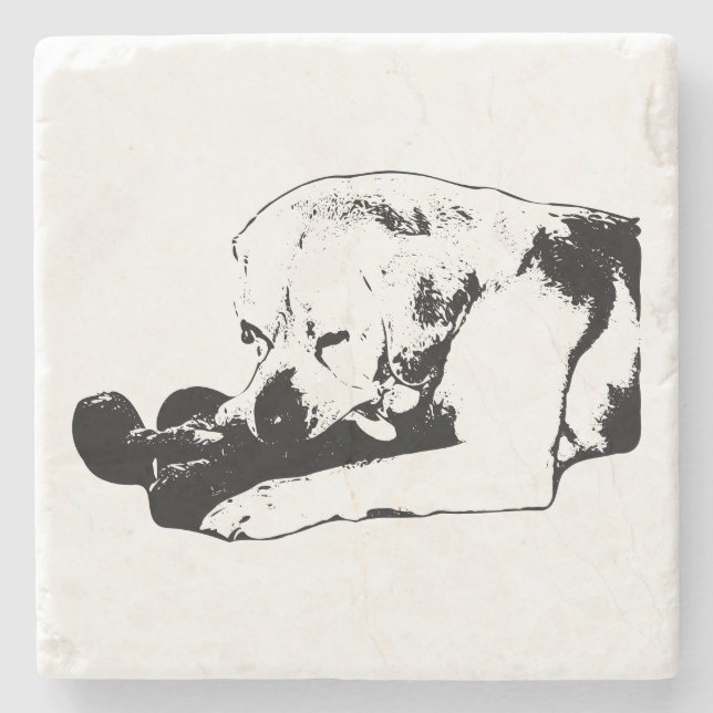 Cuddle the Favourite Stone Coaster (Front)