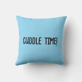 Cuddle Time! Cute Cartoon Teddy Bear Throw Pillow