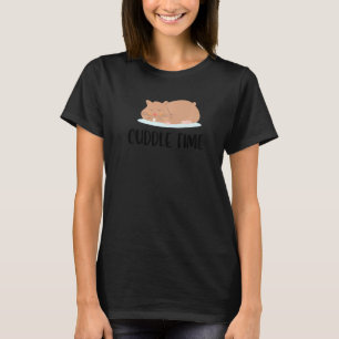 Cuddle Time Hamster Pet Owner Animal  Rodent Pet O T-Shirt