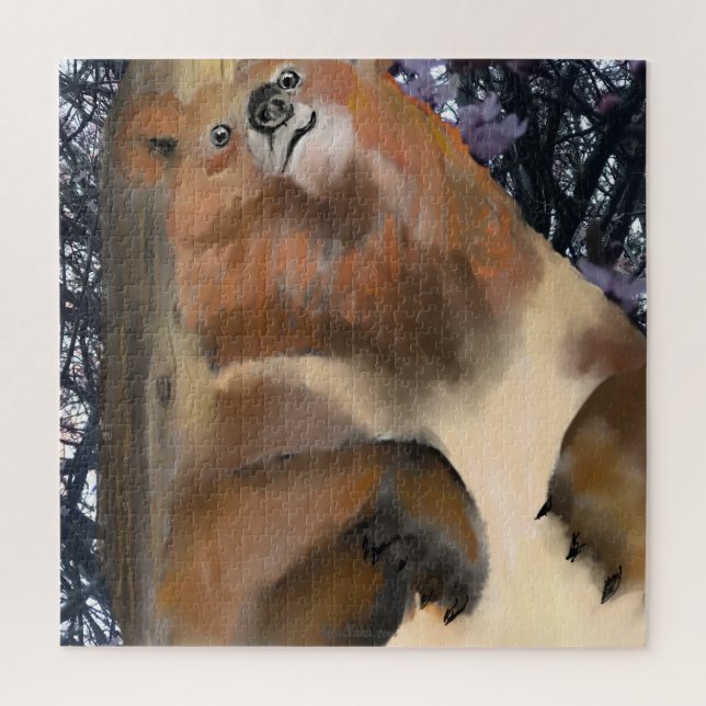 Cuddle Up To A  Bear Jigsaw Puzzle (Vertical)