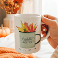 Cuddle Weather Watercolor Fall Personalised