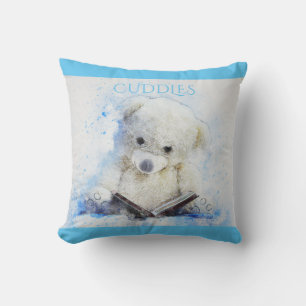'Cuddles" bear throw pillow. Cushion