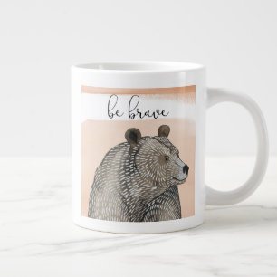 Cuddlies Bear   Be Brave Large Coffee Mug