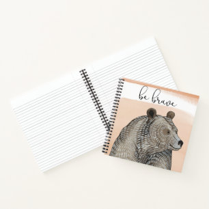 Cuddlies Bear Be Brave Notebook