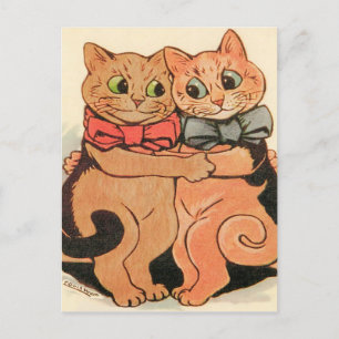 Cuddling Cats Postcard