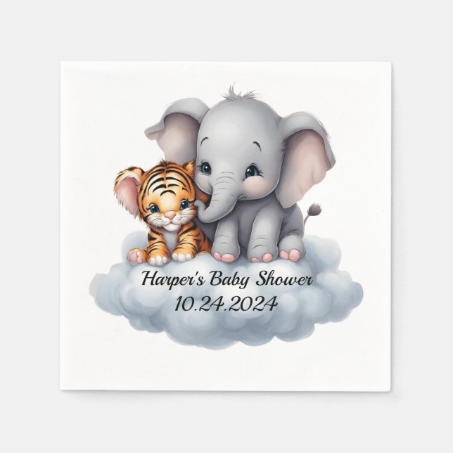 Cuddling Clouds Napkin (Front)