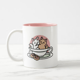 Cuddling Kitties in a Cup - Adorable Tea Time