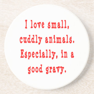 Cuddly Animals Good Gravy Coaster