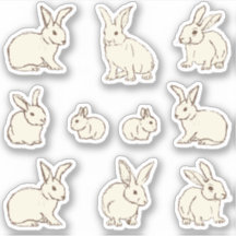 Cuddly Bunny Rabbits Bonanza - custom cut.