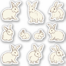 Cuddly Bunny Rabbits Bonanza - custom cut.