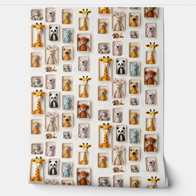 Cuddly Critter Collection Wallpaper (Unrolling)