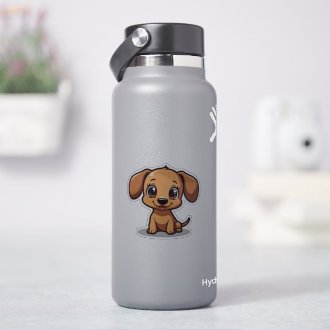 Cuddly Dachshund, Big, Bright Eyes, Small (HydroFlask)