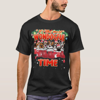 Cuddly Dogs Christmas Decoration Dog Lover T-Shirt