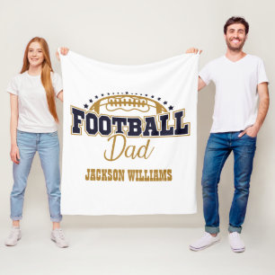 Cuddly Football Dad Fleece Blanket