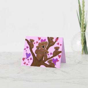 Cuddly Koala Valentine Cards