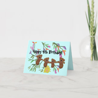 Cuddly Koalas Birthday Cards