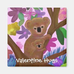 Cuddly Koalas Valentine Magnet