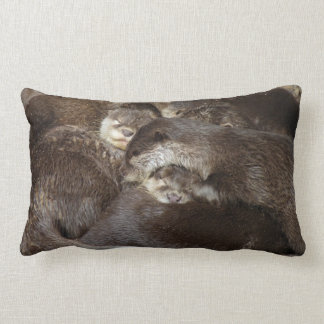Cuddly otters lumbar cushion