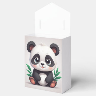 Cuddly panda favour box