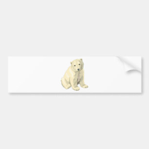 Cuddly  Polar Bear Bumper Sticker