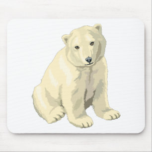 Cuddly Polar Bear Mouse Mat