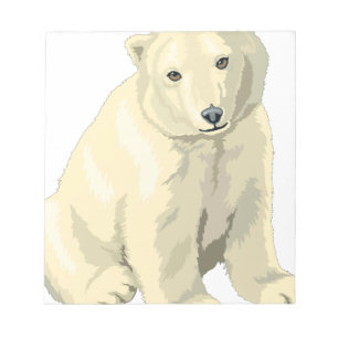 Cuddly Polar Bear Notepad