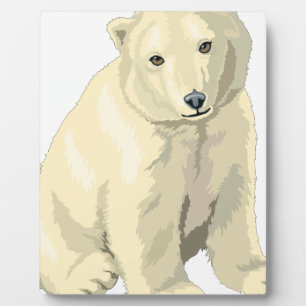 Cuddly  Polar Bear Plaque