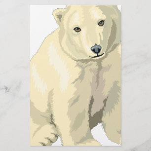 Cuddly Polar Bear Stationery