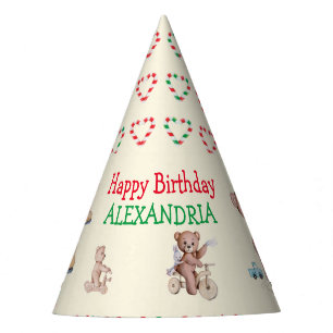 CUDDLY TEDDY BEAR'S PICNIC BIRTHDAY PARTY HAT