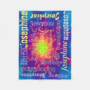 Cuddly Warm fleece Personalised Name Blanket