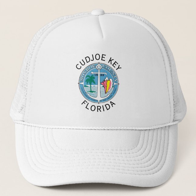 Cudjoe Key - Florida Keys Trucker Hat (Front)