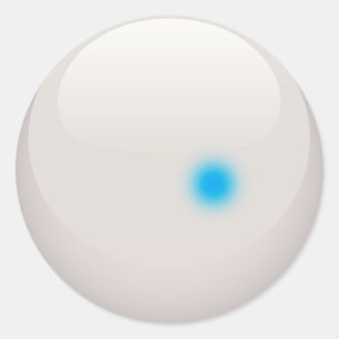 CUE BALL CLASSIC ROUND STICKER
