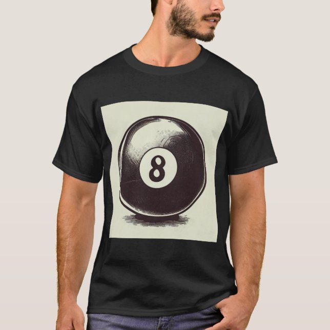 Cue-t Eight Ball T-Shirt (Front)