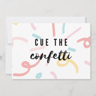 CUE THE CONFETTI | New Years Greeting Card